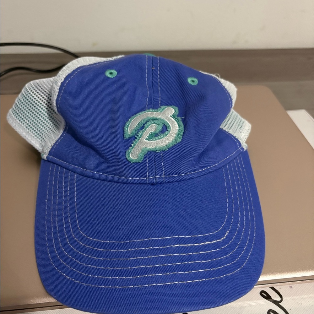 Peloton Blue White Green Baseball Cap
